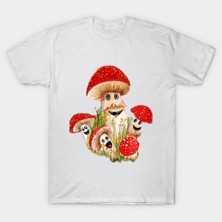 Mushroom family T-Shirt